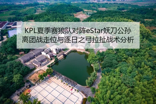 KPL夏季赛狼队对阵eStar妖刀公孙离团战走位与逐日之弓拉扯战术分析